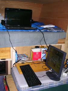 Computer Set-up in the Badger Den