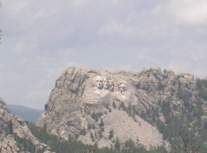 Mt. Rushmore as seen from the Iron Mt. Rd.