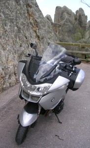 Parked in the rocks on the Needles Hwy.